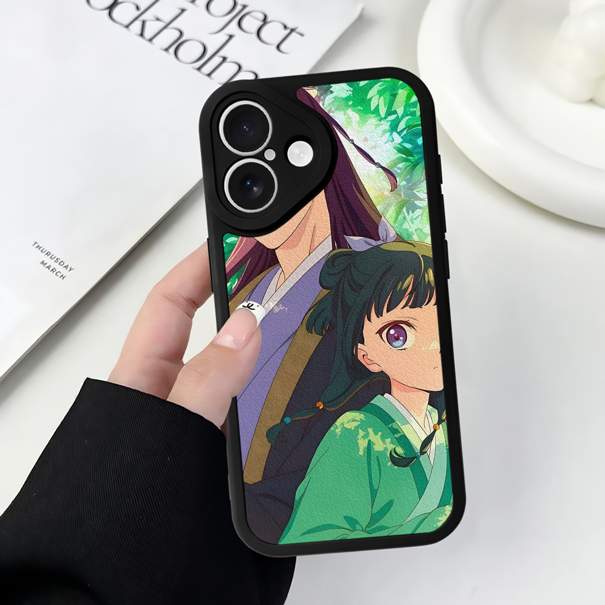薬屋のひとりごと The Apothecary Diaries 【iPhone 16シリーズ対応】シリコンスマホケース（レザー調） 材質：シリコン